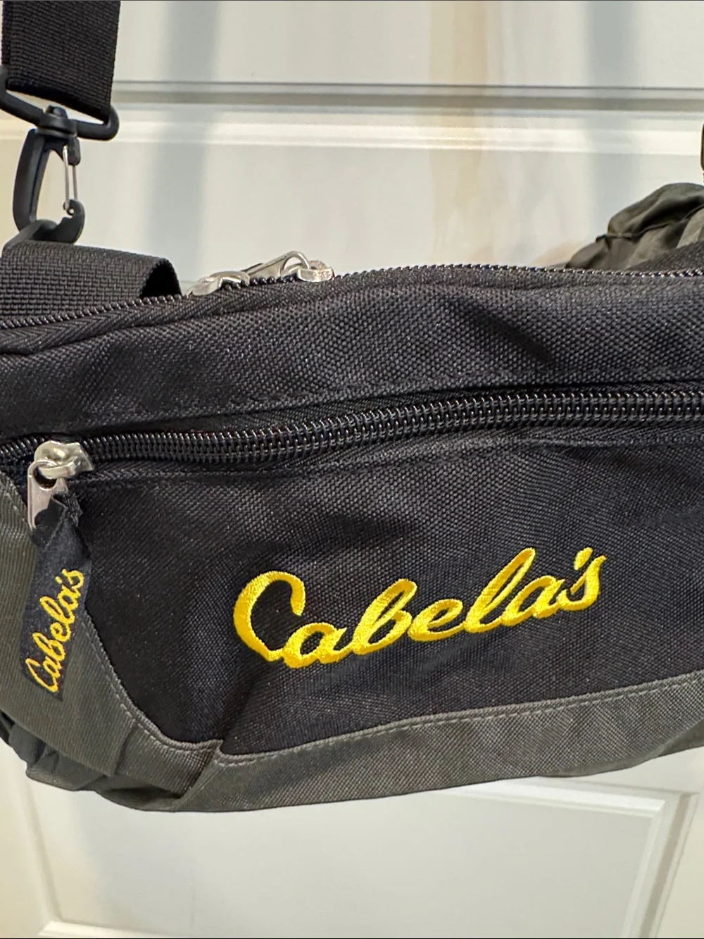 Cabela's Black and Gray Utility Bag with Padded Strap